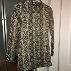 Snake print dress